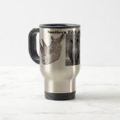 Southern White Rhinoceros Travel Mug Reisbeker (Voorkant links)