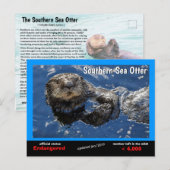 Southern Zee Otter is een bedreigde diersoort 5 - Feestdagenkaart (Voorkant / Achterkant)