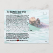 Southern Zee Otter is een bedreigde diersoort 5 - Feestdagenkaart (Achterkant)