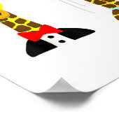 Southerndesigntees Schattige Giraffe bruid en brui Poster (Hoek)