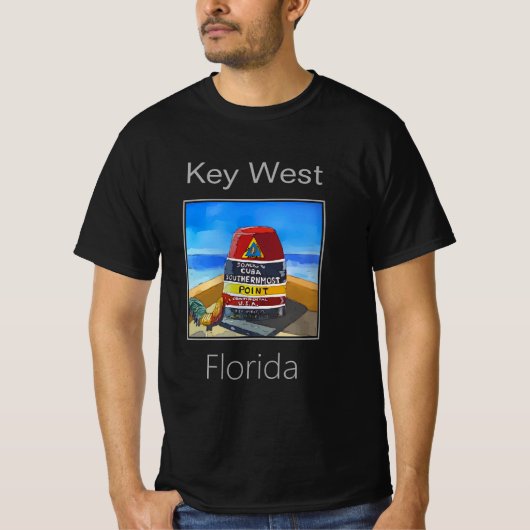 Southernmost Point, Key West, Florida, Verenigde S T-shirt (Voorkant)