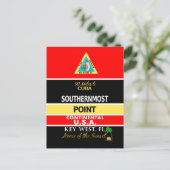 Southerst Point Buoy Key West Briefkaart (Staand voorkant)