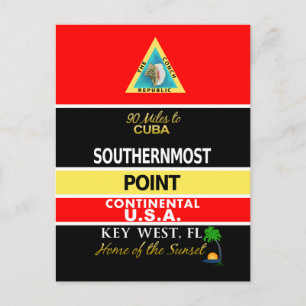 Southerst Point Buoy Key West Briefkaart