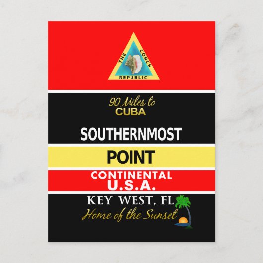 Southerst Point Buoy Key West Briefkaart (Voorkant)