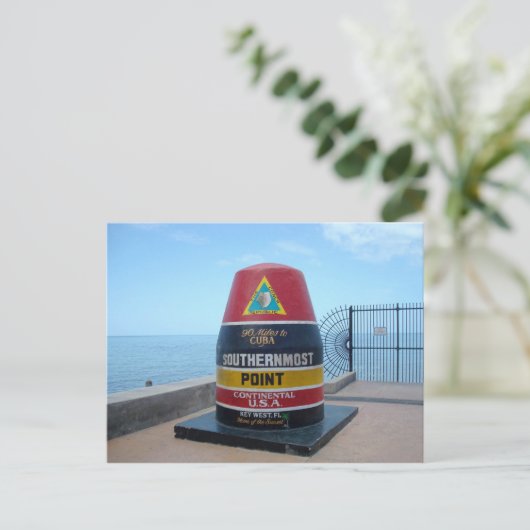 Southerst Point Buoy Key West Florida Briefkaart (Staand voorkant)