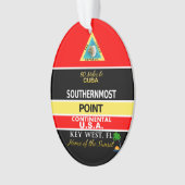 Southerst Point Buoy Key West Ornament (voorkant)