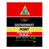 Southerst Point Buoy Key West Perfect Poster (Voorkant)