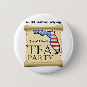 SouthFloridaTeaParty.org Ronde Button 5,7 Cm