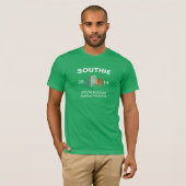 Southie Boston Massachusetts 2014 met Shamrock T-shirt (Voorkant volledig)