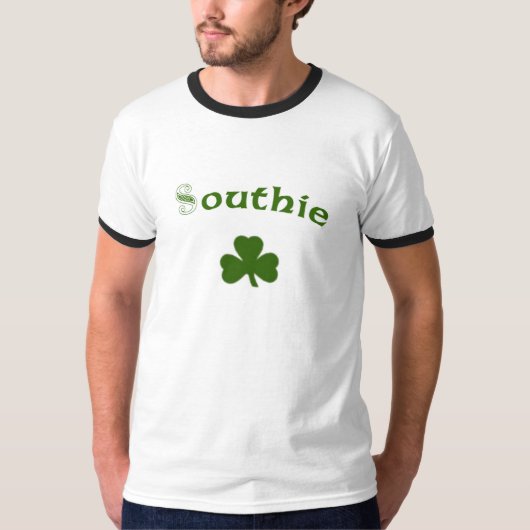 Southie Ierse Heren Ringers T-Shirt (Voorkant)