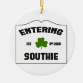 Southie invoeren keramisch ornament (Voorkant)