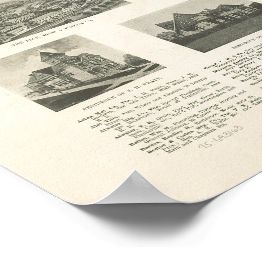 Southington Connecticut 1914 Panorama Poster (Hoek)