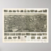 Southington Connecticut 1914 Panorama Poster (Voorkant)