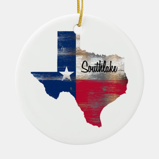 Southlake Texas Keramisch Ornament (Voorkant)