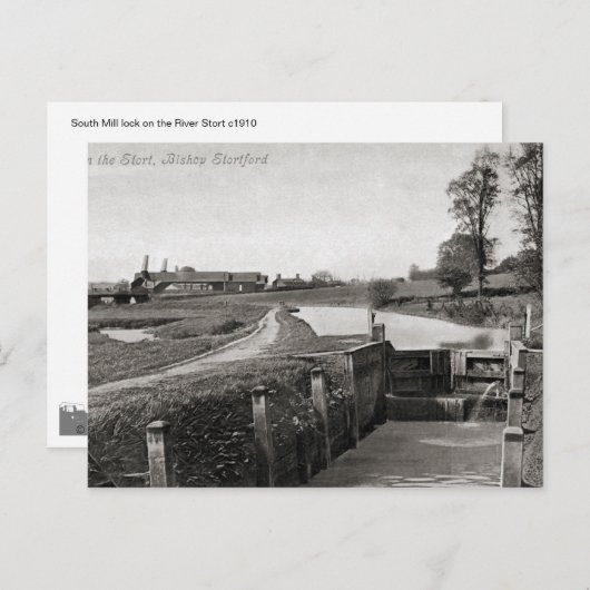 Southmill lock, Bishop's Stortford, VK Briefkaart (Voorkant / Achterkant)