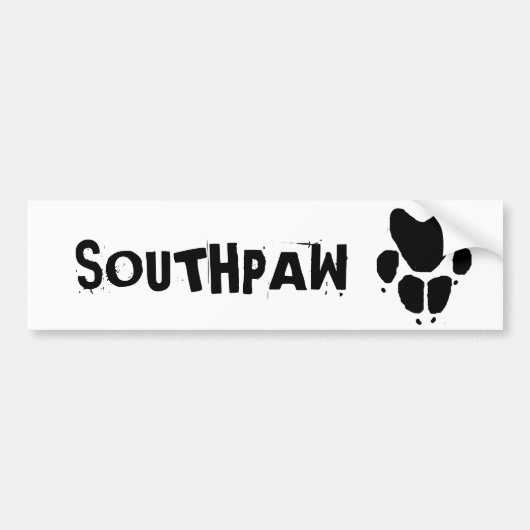 Southpaw Bumpersticker (Voorkant)