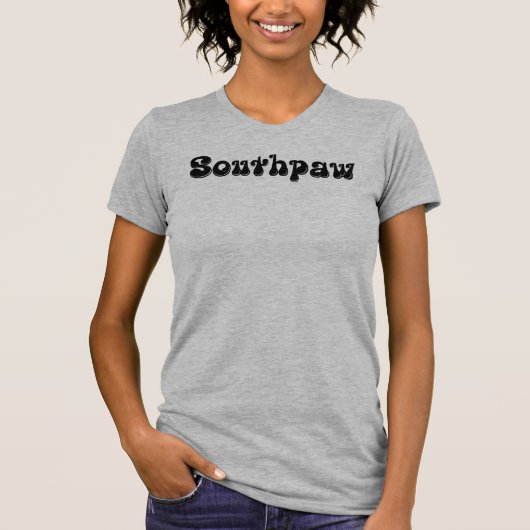 Southpaw Graffiti-achtige typografie T-Shirt (Voorkant)