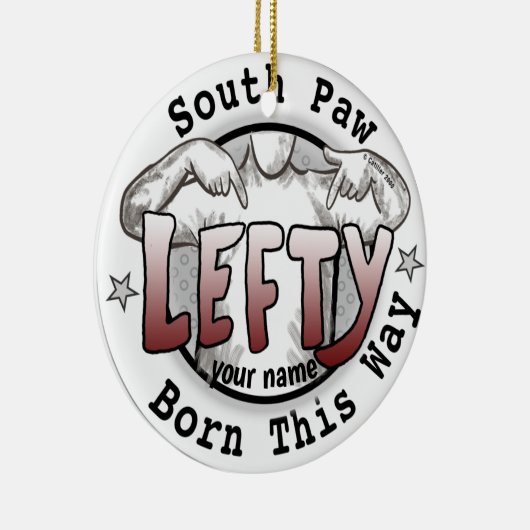 Southpaw linkshandig ornament (Rechts)