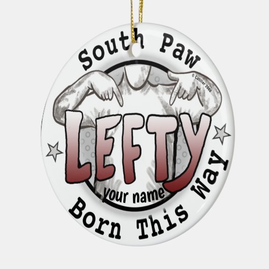 Southpaw linkshandig ornament (Links)