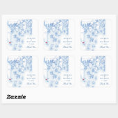 Southport Boothbay Harbour Maine Trouwgunst Vierkante Sticker (Vel)