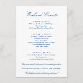 Southport Collectie Weekend Evenementen Bruiloft Informatiekaartje (Voorkant)