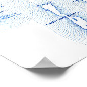 Southport Maine Bruiloft Modern Gastenboek Poster (Hoek)