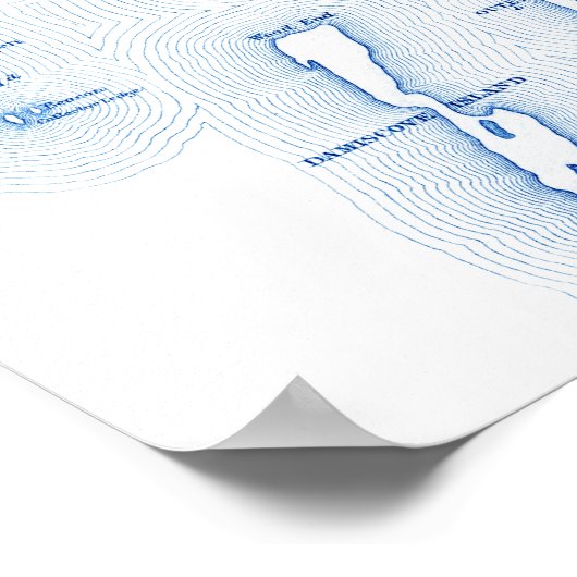 Southport Maine Bruiloft Modern Gastenboek Poster (Hoek)