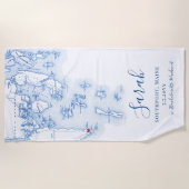 Southport Maine Persoonlijk Bachelorette-weekend Strandlaken (Voorkant)