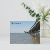 Southport Pier Briefkaart (Staand voorkant)