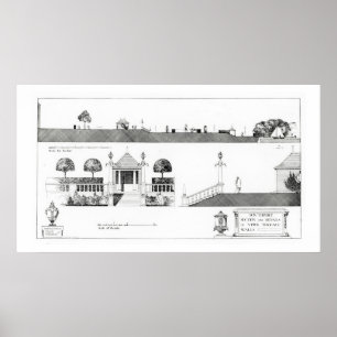 Southport: Sectie en details van Upper Terrace en Poster