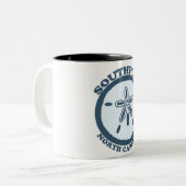 Southport. Tweekleurige Koffiemok (Voorkant links)