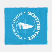 Southport (zeilboot) fleece deken (Voorkant (Horizontaal))