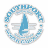 Southport (zeilboot) sticker (Voorkant)