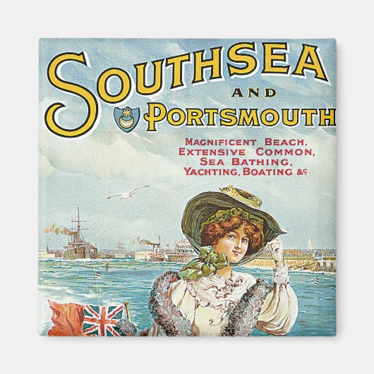 Southsea en Portsmouth Magneet (Voorkant)