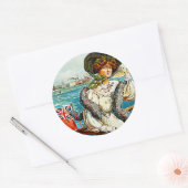 Southsea en Portsmouth Ronde Sticker (Envelop)