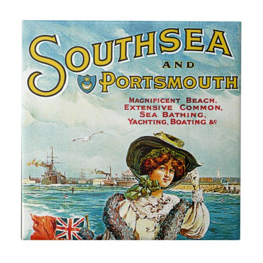 Southsea en Portsmouth Tegeltje (Voorkant)