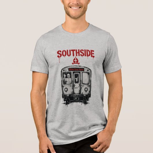 Southside Paus Tri-Blend Shirt (Voorkant)