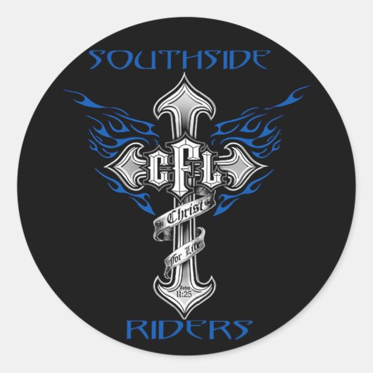 Southside Riders Helm Sticker (Voorkant)
