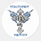 Southside Riders Helm Sticker (Voorkant)