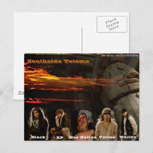 Southside Totem Post Card Briefkaart (Voorkant / Achterkant)