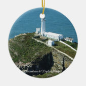 Southstack Light House Wales. Keramisch Ornament (Voorkant)