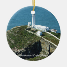 Southstack Light House Wales. Keramisch Ornament