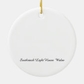 Southstack Light House Wales. Keramisch Ornament (Achterkant)