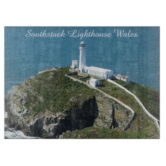 Southstack Lighthouse Wales. Snijplank (Voorkant)
