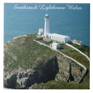 Southstack Lighthouse Wales. Tegeltje