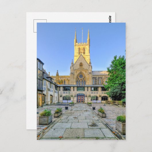 Southwark Cathedral, Londen Briefkaart Verenigd Ko (Voorkant / Achterkant)