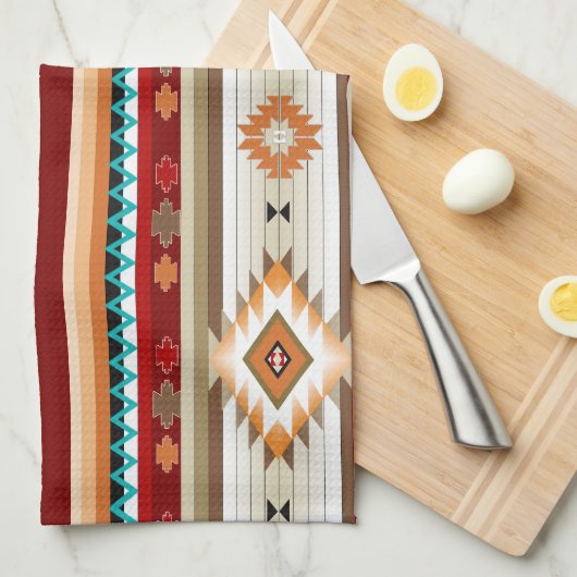 Southwest 2 - verwisselbare handdoekkleur theedoek (Quarter Fold)