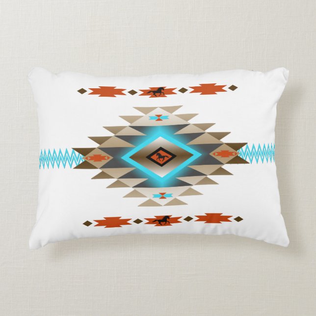 Southwest 3, dbl-zijdige, veranderlijke kleuren accent kussen (Voorkant)