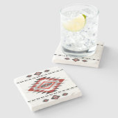 Southwest 5-ontwerp stenen onderzetter (Zijkant)