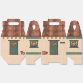 Southwest Adobe and Terracotta Tile House Design Bedankdoosjes (Ongevouwen)